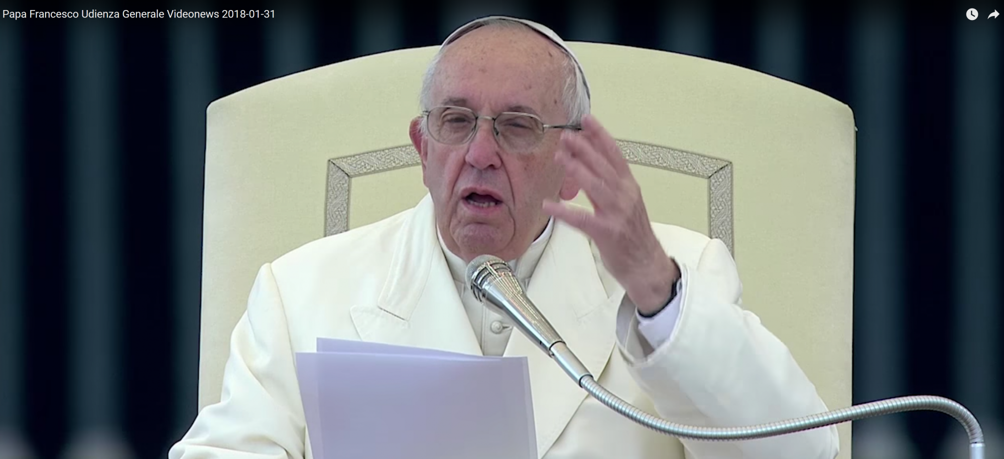 Paus Franciscus tijdens zijn catechese op de algemene audiëntie © Vatican Media Paus Franciscus tijdens zijn catechese op de algemene audiëntie © Vatican Media