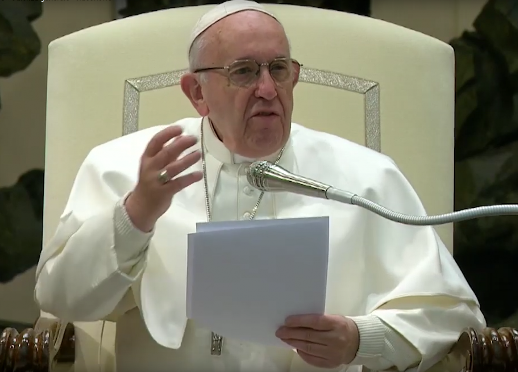 In zijn catechese tijdens de algemene audiëntie van woensdag 30 januari 2019 blikte paus Franciscus uitvoerig terug op de Wereldjongerendagen © VaticanMedia In zijn catechese tijdens de algemene audiëntie van woensdag 30 januari 2019 blikte paus Franciscus uitvoerig terug op de Wereldjongerendagen © VaticanMedia