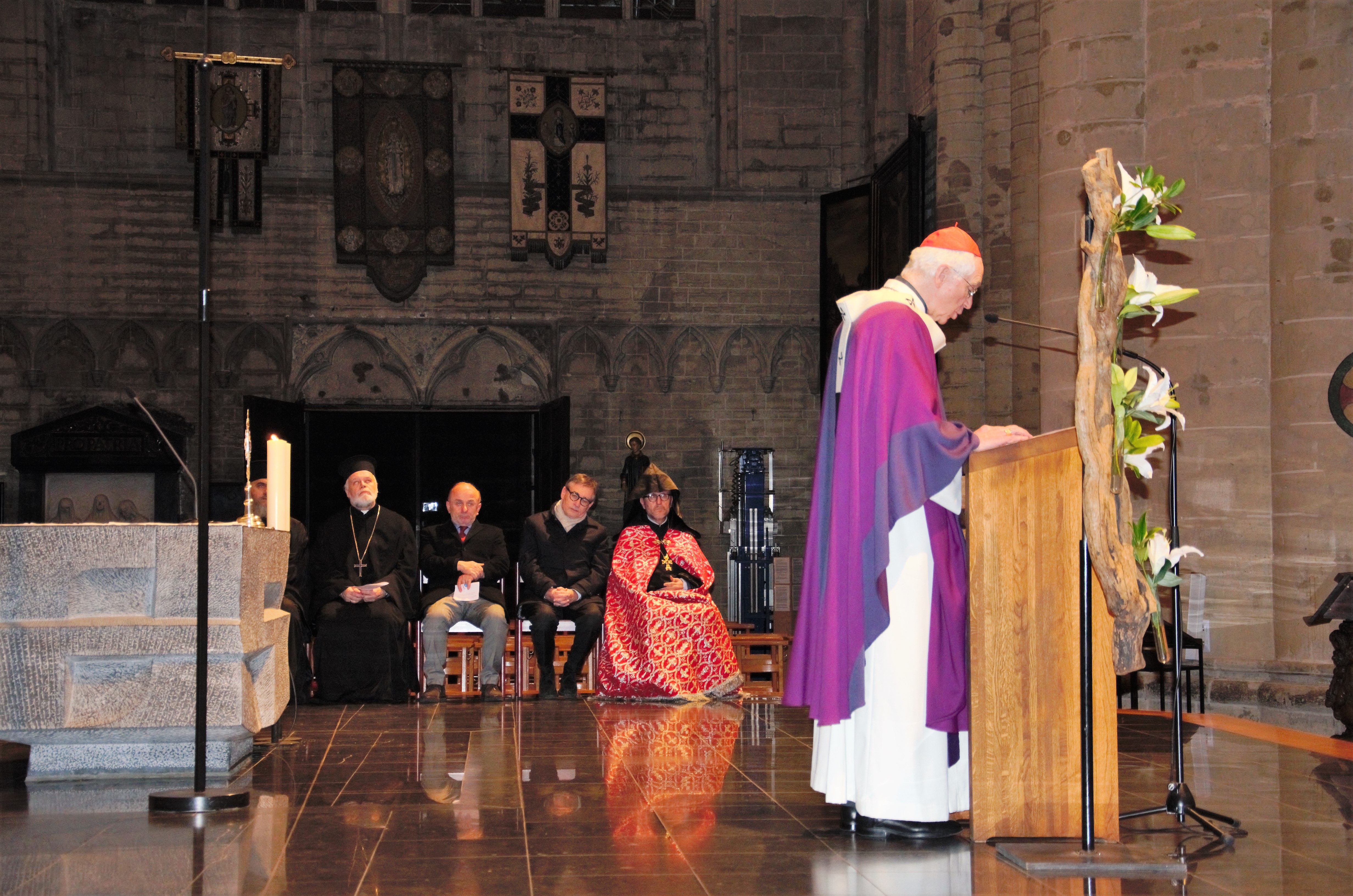 Kardinaal Jozef De Kesel tijdens zijn homilie in de dankviering voor de 6de verjaardag van het pontificaat van paus Franciscus © Hellen Mardaga Kardinaal Jozef De Kesel tijdens zijn homilie in de dankviering voor de 6de verjaardag van het pontificaat van paus Franciscus © Hellen Mardaga