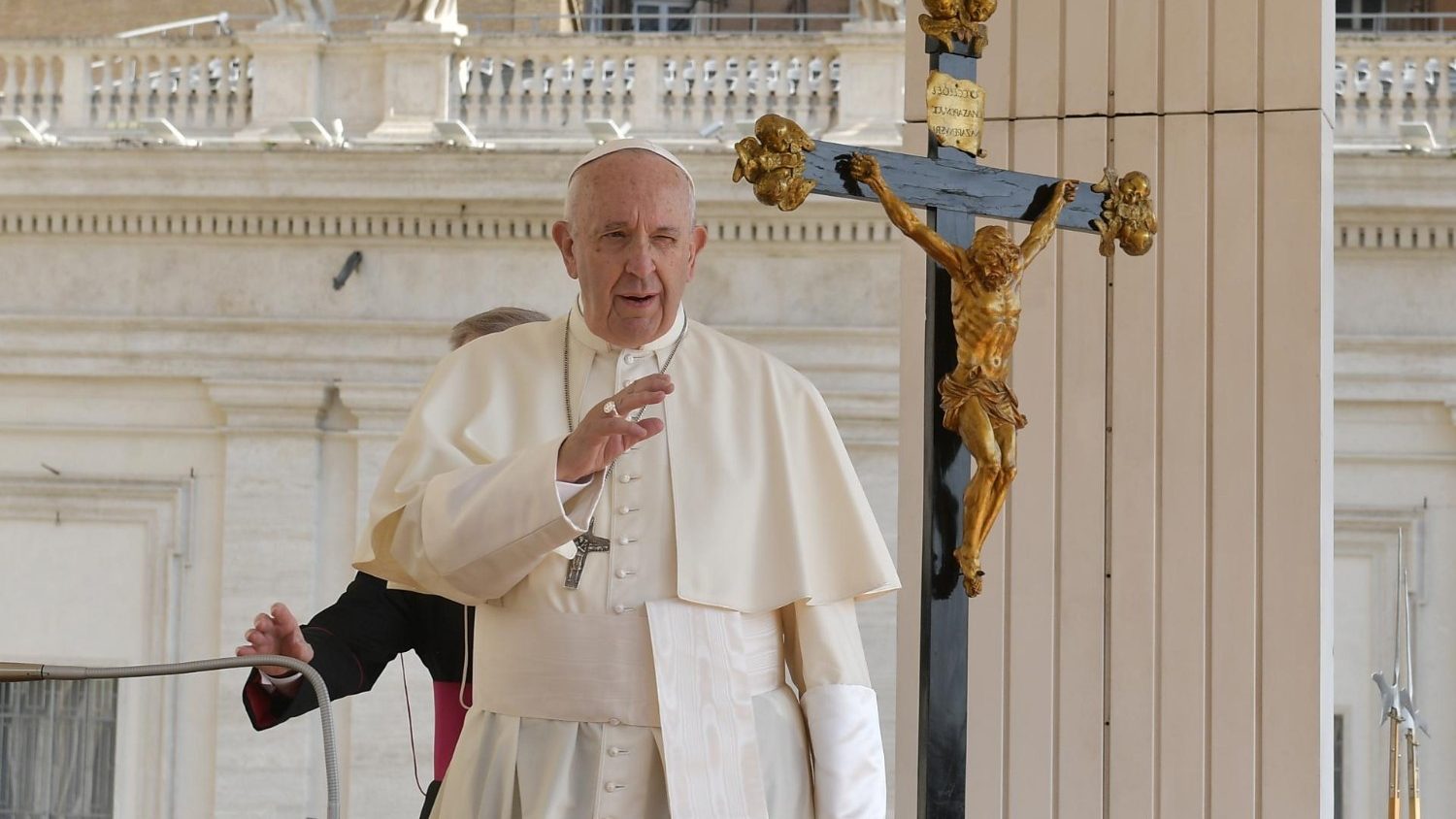 Paus Franciscus tijdens de algemene audiëntie van woensdag 5 juni 2019 © VaticanNews Paus Franciscus tijdens de algemene audiëntie van woensdag 5 juni 2019 © VaticanNews