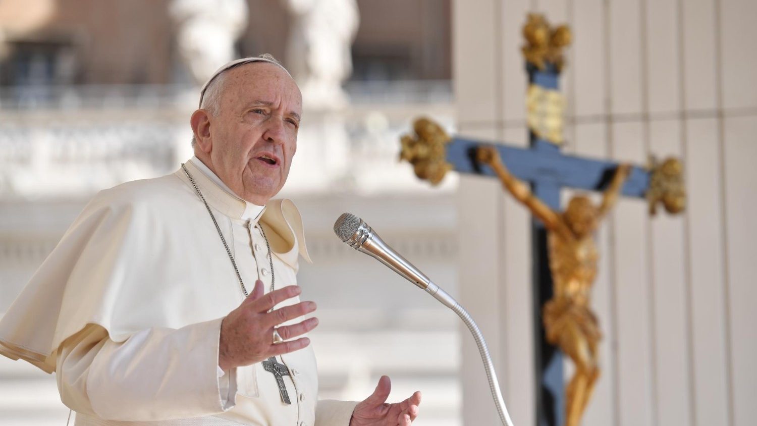 Paus Franciscus tijdens de algemene audiëntie van woensdag 11 september 2019 © VaticanMedia Paus Franciscus tijdens de algemene audiëntie van woensdag 11 september 2019 © VaticanMedia