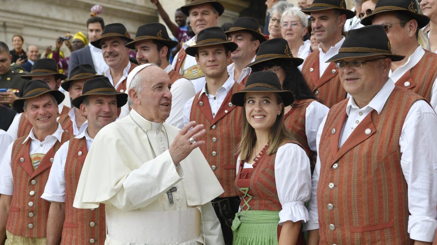 Paus Franciscus tijdens de algemene audiëntie van woensdag 2 oktober 2019 © VaticanMedia Paus Franciscus tijdens de algemene audiëntie van woensdag 2 oktober 2019 © VaticanMedia