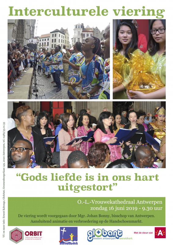 Affiche interculturele viering © Globant bisdom Antwerpen Affiche interculturele viering © Globant bisdom Antwerpen