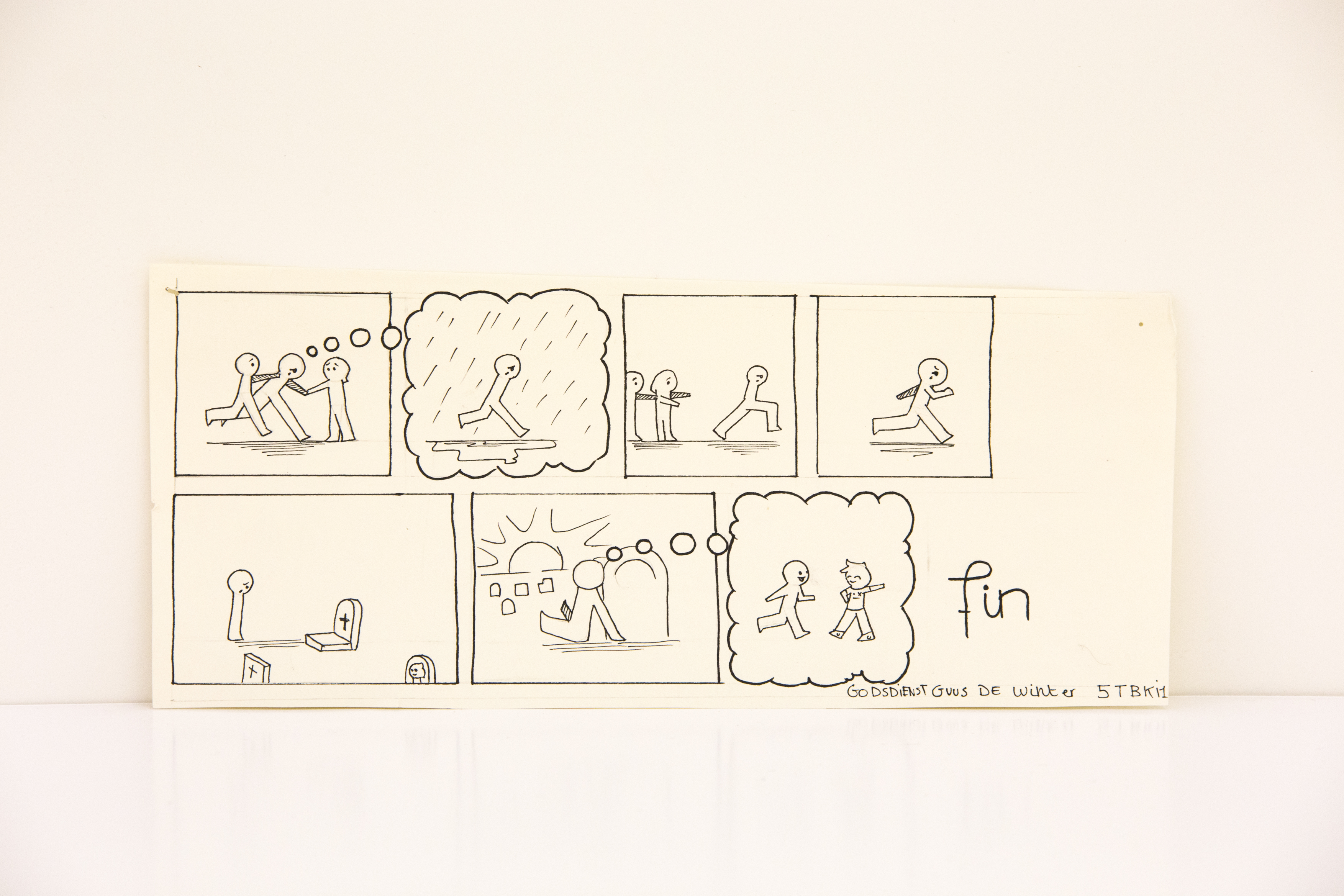 Cartoon over rouwen © Guus De Winter Cartoon over rouwen © Guus De Winter