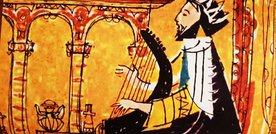 'Koning David speelt harp'. © Aumônerie catholique des prisons 'Koning David speelt harp'. © Aumônerie catholique des prisons