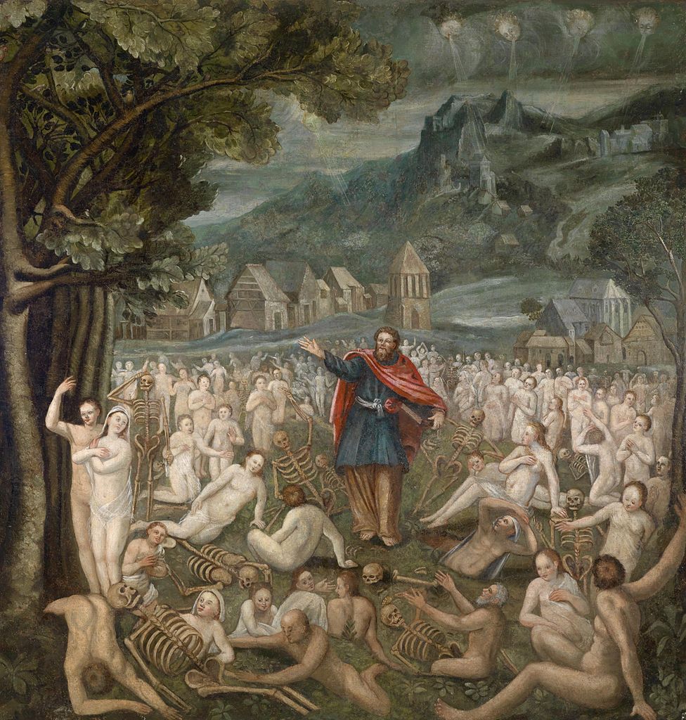 Vision des Ezechiel von der Auferstehung der Gebeine - onbekend, 17de eeuw © Pixabay Vision des Ezechiel von der Auferstehung der Gebeine - onbekend, 17de eeuw © Pixabay