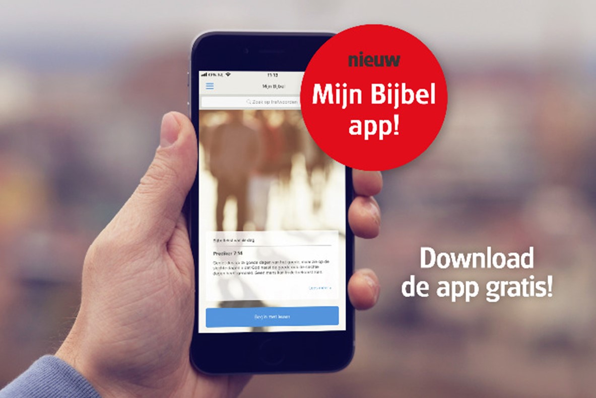 De nieuwe Bijbelapp van het Nederlandse Bijbelgenootschap © NBG De nieuwe Bijbelapp van het Nederlandse Bijbelgenootschap © NBG