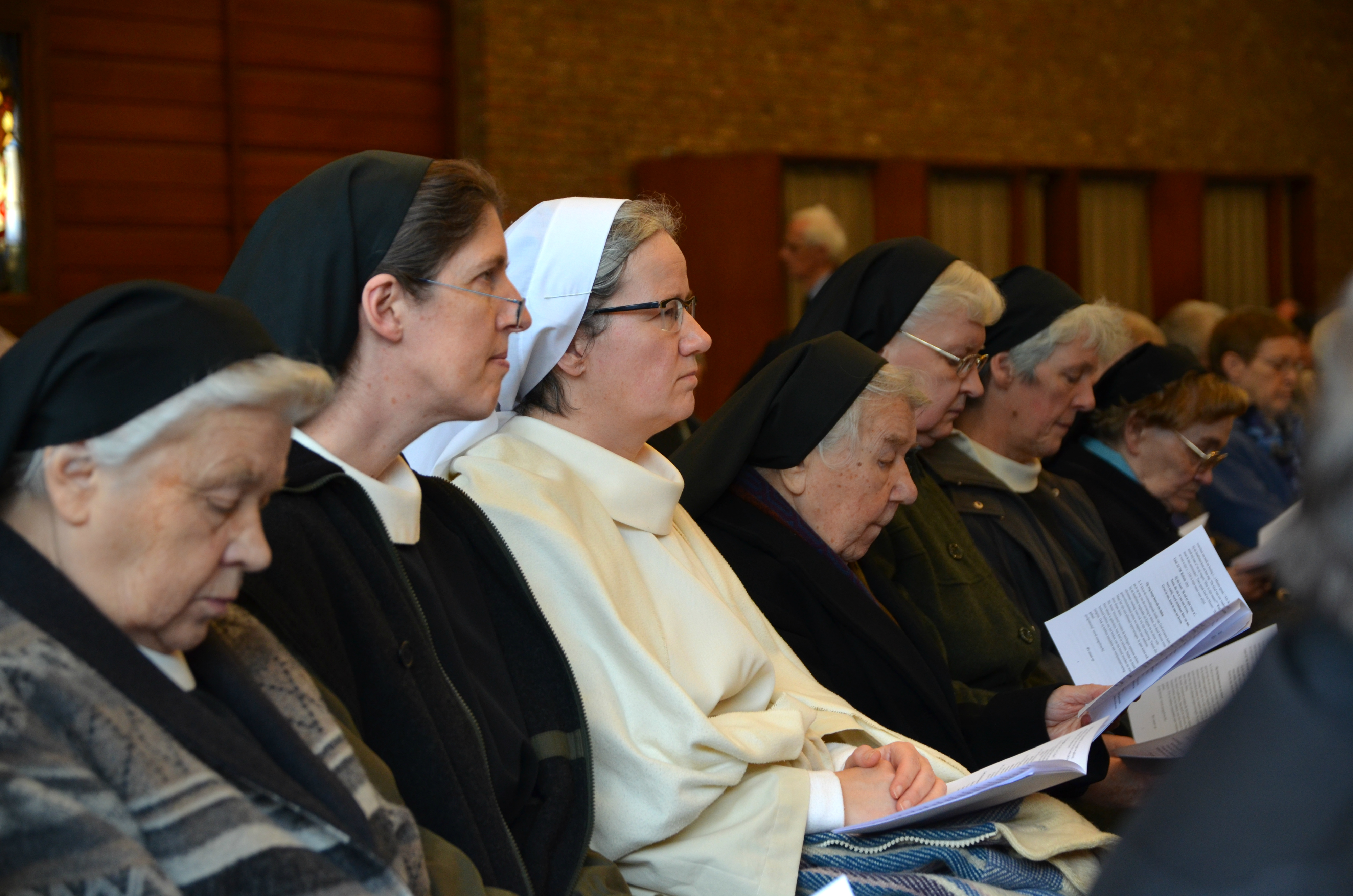 Dit jaar waren zelfs enkele novicen aanwezig op de Dag van de Religieuzen. © Tony Dupont Dit jaar waren zelfs enkele novicen aanwezig op de Dag van de Religieuzen. © Tony Dupont