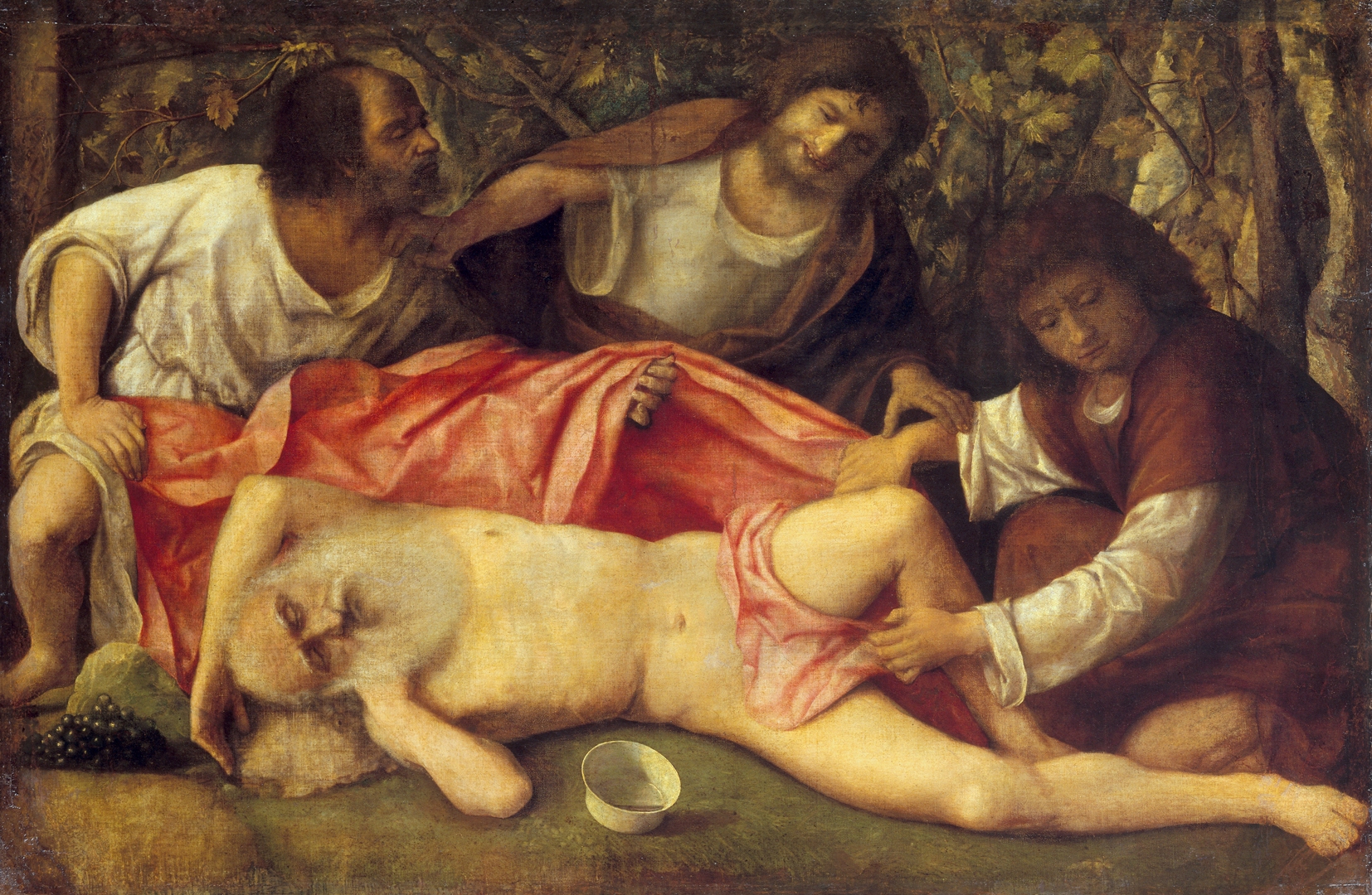 Giovanni Bellini, Dronkenschap van Noah. © Wikicommons Giovanni Bellini, Dronkenschap van Noah. © Wikicommons