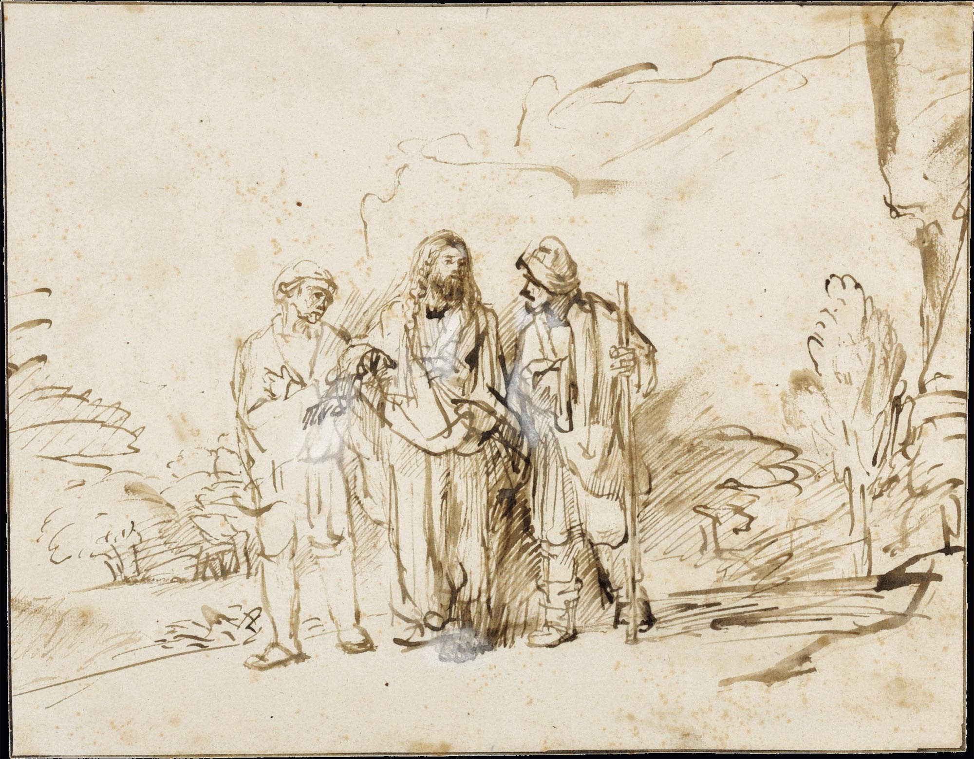 De Emmaüsgangers: Rembrandt (1655) De Emmaüsgangers: Rembrandt (1655)