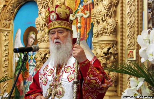 De Oekraïens-orthodoxe patriarch Filaret © Oekraïens-orthodoxe Kerk van het patriarchaat van Kiev De Oekraïens-orthodoxe patriarch Filaret © Oekraïens-orthodoxe Kerk van het patriarchaat van Kiev