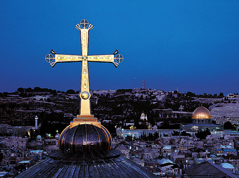 Golgothakruis van de H. Grafkerk in Jeruzalem © Paul Nagel Golgothakruis van de H. Grafkerk in Jeruzalem © Paul Nagel