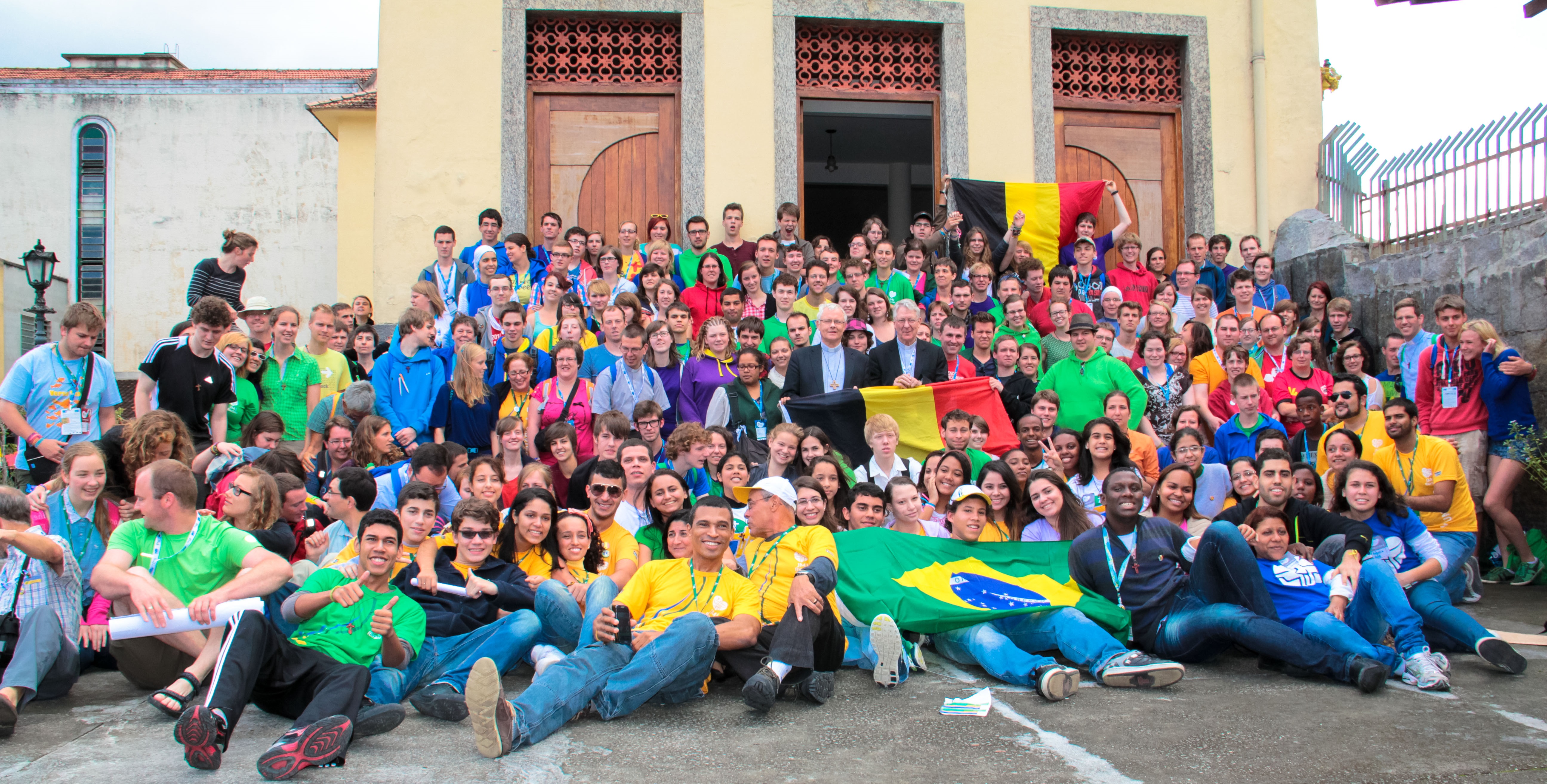 Vlaamse deelnemers aan de WJD in Rio © Persdienst bisdom Hasselt Vlaamse deelnemers aan de WJD in Rio © Persdienst bisdom Hasselt