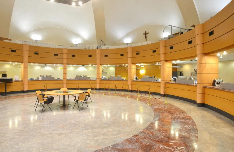 Uniek binnenzicht van de 'Bank van het Vaticaan' © SIR Uniek binnenzicht van de 'Bank van het Vaticaan' © SIR