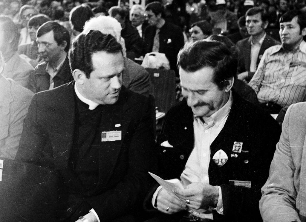 Henryk Jankowski en Lech Walesa © Solidarnosc Henryk Jankowski en Lech Walesa © Solidarnosc