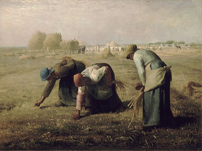 Schilderij 'Arenleessters' van Jean-François Millet © Google Art Project 2