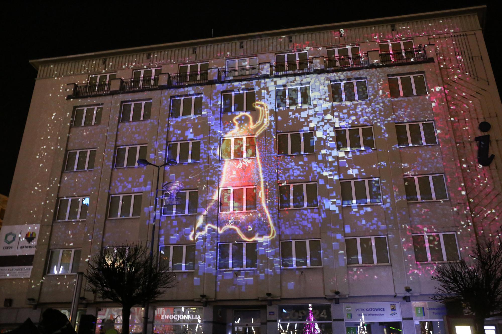 Lichtshow voor het klimaat in Katawice © COP24 Lichtshow voor het klimaat in Katawice © COP24