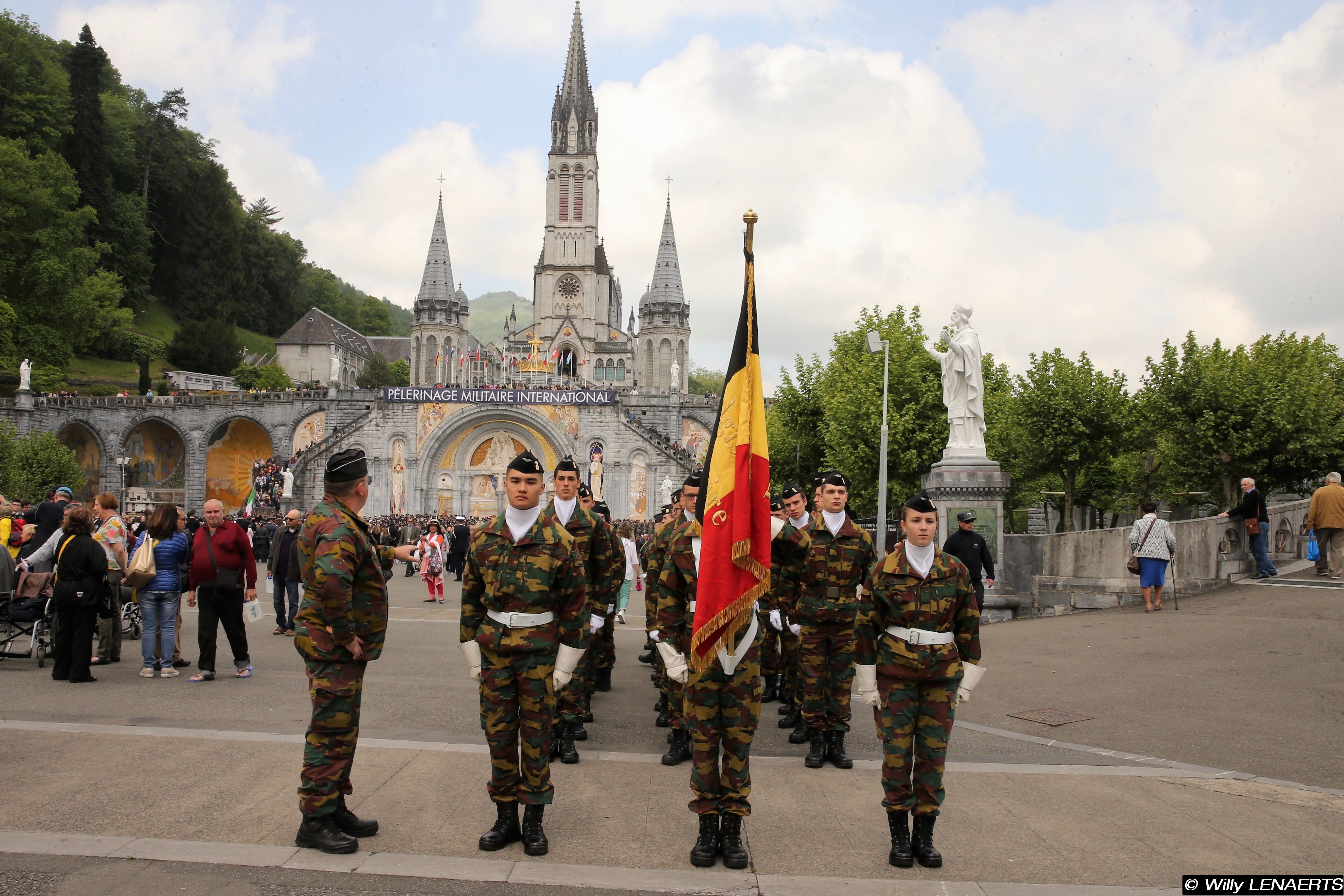 Belgische kadetten in Lourdes © Willy Lenaerts/bisdom bij de Krijgsmacht Belgische kadetten in Lourdes © Willy Lenaerts/bisdom bij de Krijgsmacht