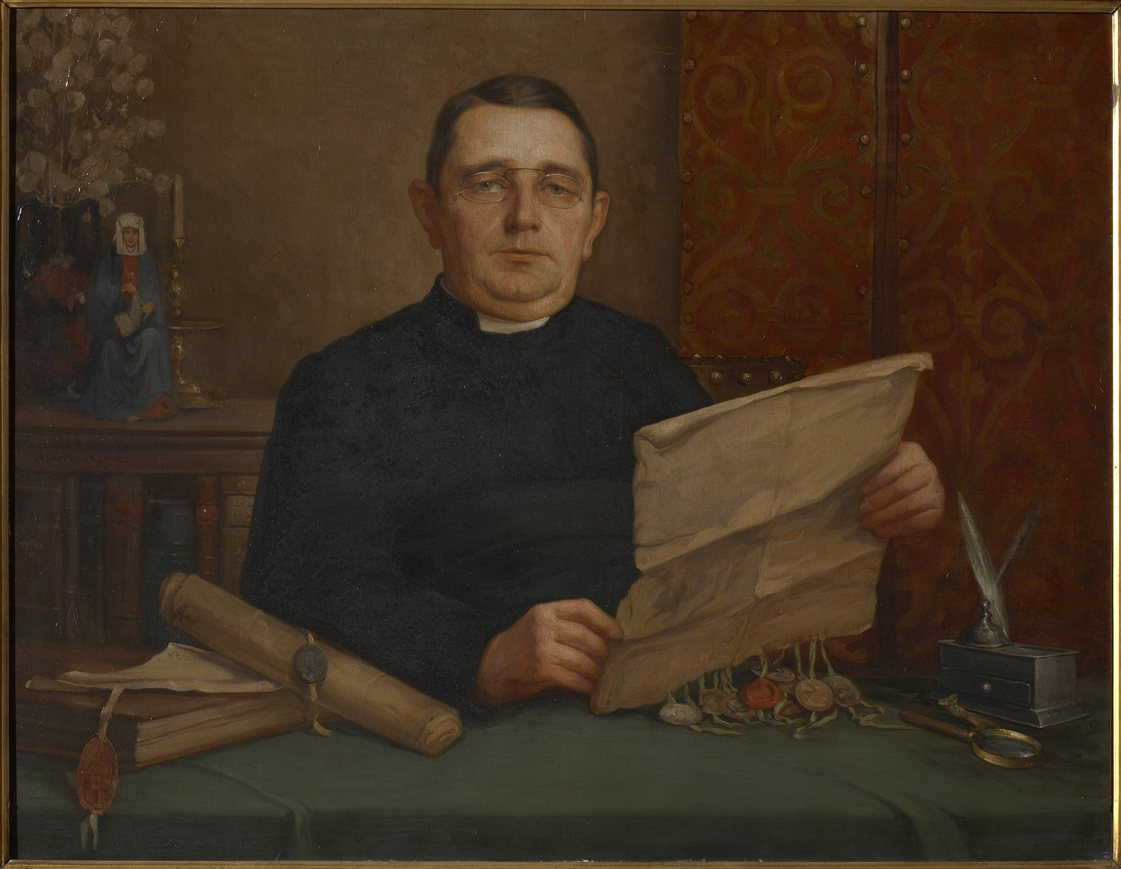 Kanunnik Jozef Laenen, archivaris van het aartsbisdom van 1902 tot 1940 © KIK-IRPA Kanunnik Jozef Laenen, archivaris van het aartsbisdom van 1902 tot 1940 © KIK-IRPA