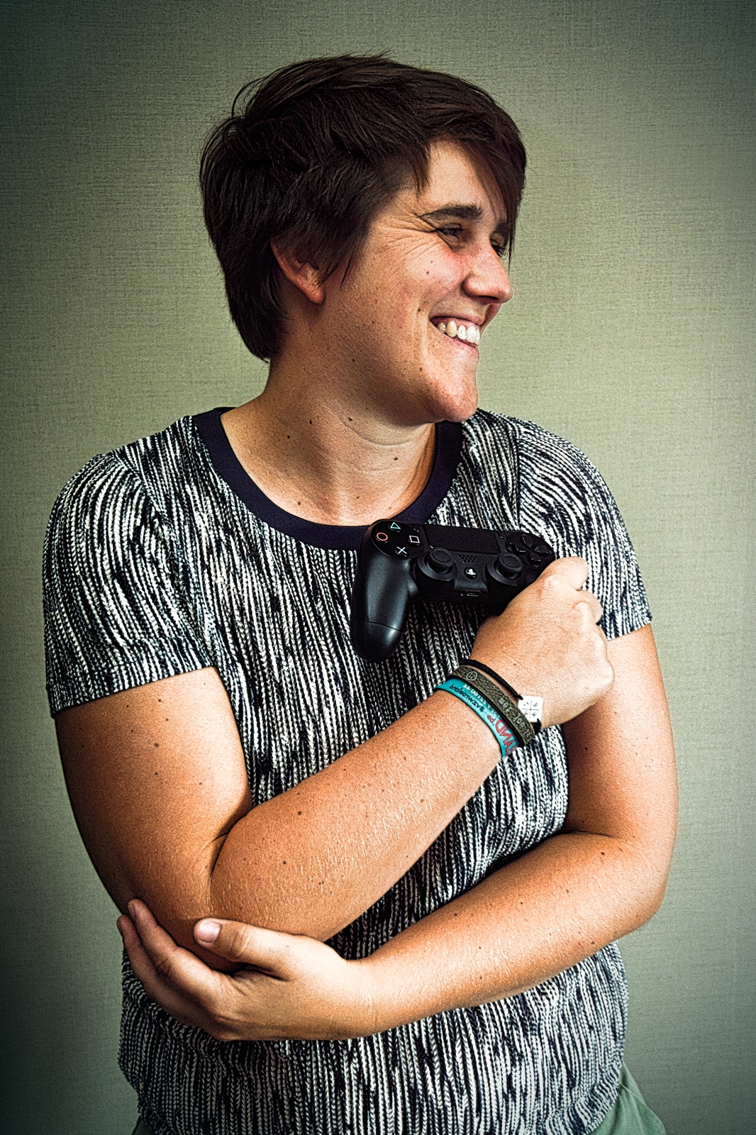 Liesbeth Last, gamer en godsdienstlerares. © Liesbeth Last Liesbeth Last, gamer en godsdienstlerares. © Liesbeth Last