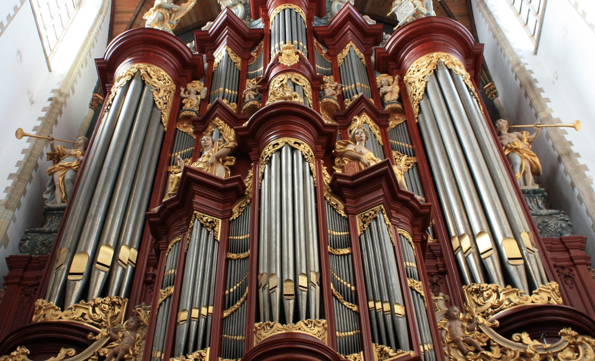 Het Christian Müllerorgel in de Sint-Bavokerk in Haarlem. © Website Bavo.nl Het Christian Müllerorgel in de Sint-Bavokerk in Haarlem. © Website Bavo.nl