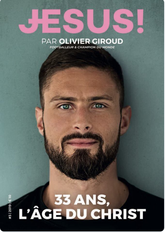 Olivier Giroud op de c over van het glossy Jesus © Jesus Olivier Giroud op de c over van het glossy Jesus © Jesus