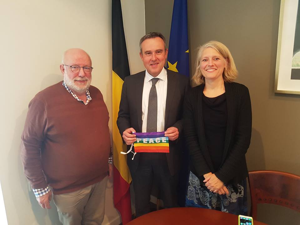 In gesprek met de Belgische Ambassadeur Luc Jacobs. © Annemarie Gielen/PCV In gesprek met de Belgische Ambassadeur Luc Jacobs. © Annemarie Gielen/PCV