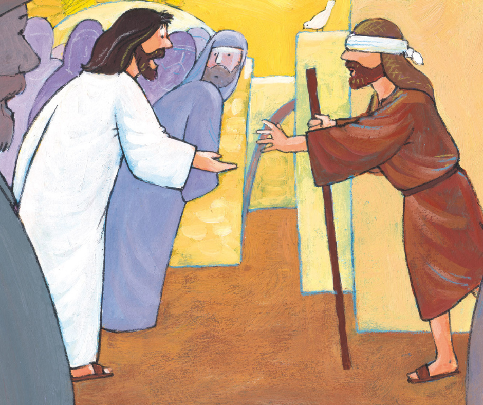 Jezus en Bartimeüs © Roel Ottow