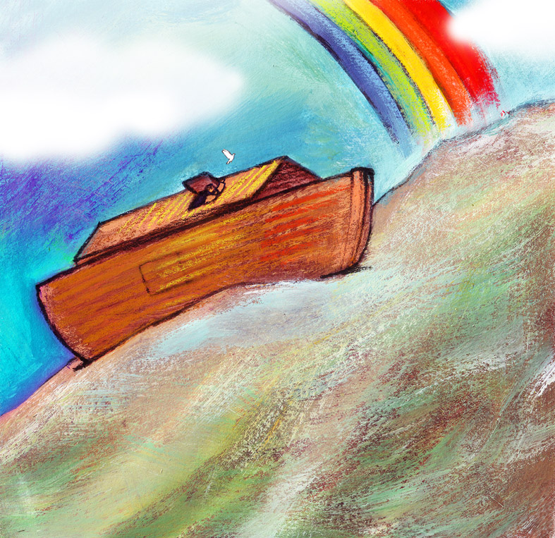 Regenboog boven de ark © Roel Ottow