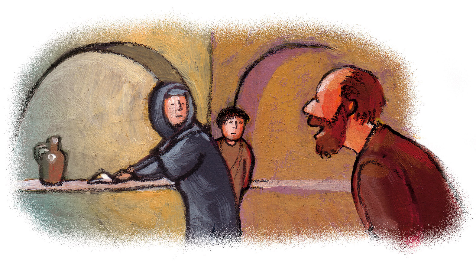 De profeet Elia en de weduwe van Sarefat © Roel Ottow