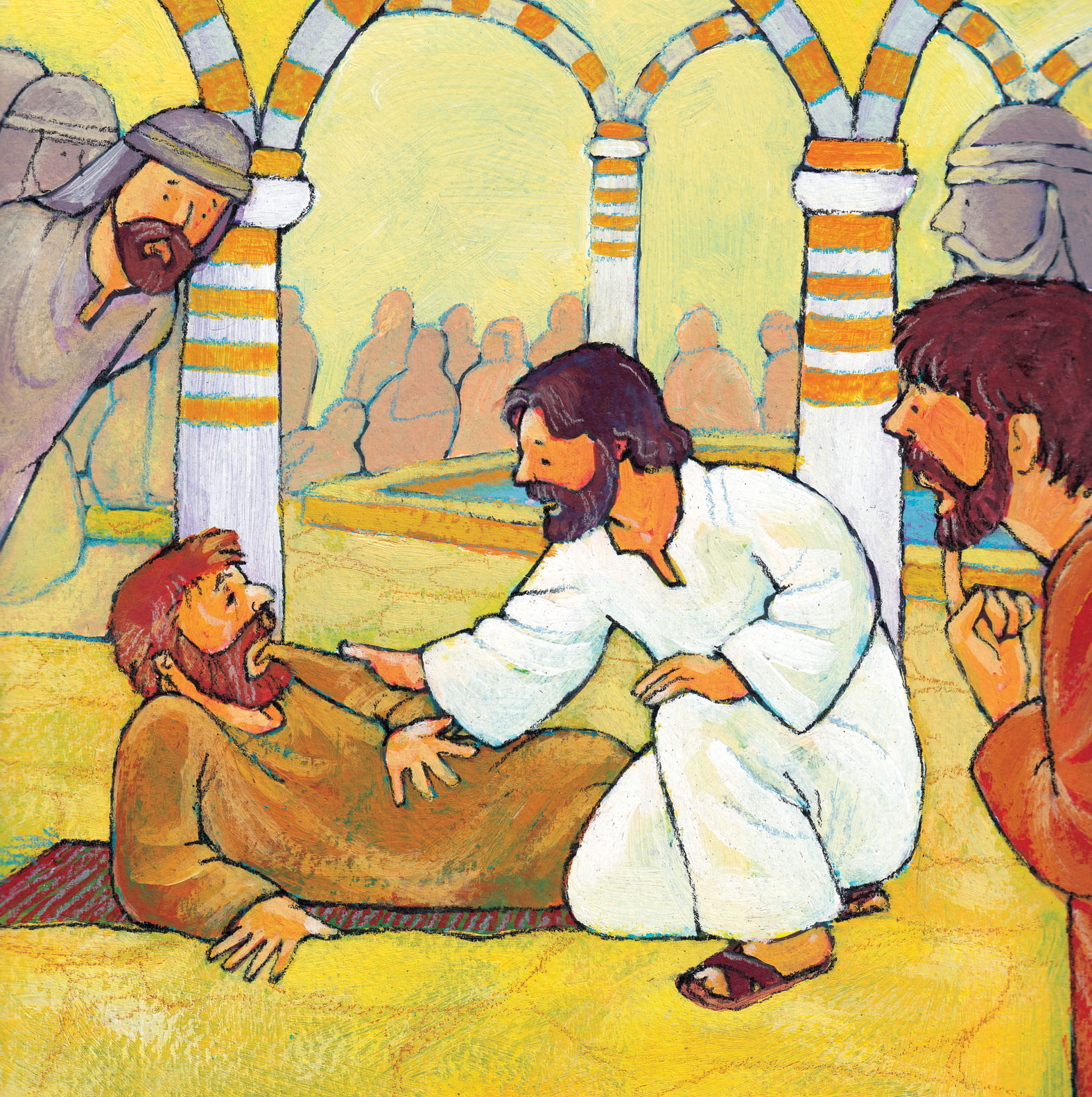 Jezus geneest © Roel Ottow