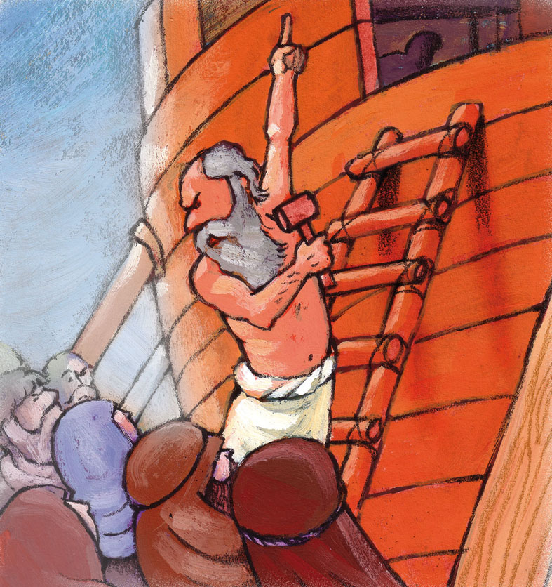 Noach bouwt de ark © Roel Ottow