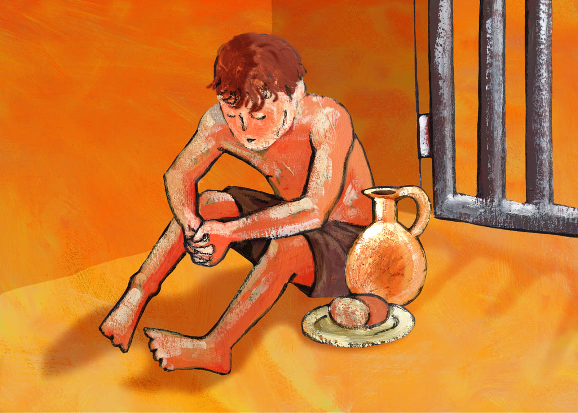 Jozef is opgesloten in de gevangenis © Roel Ottow