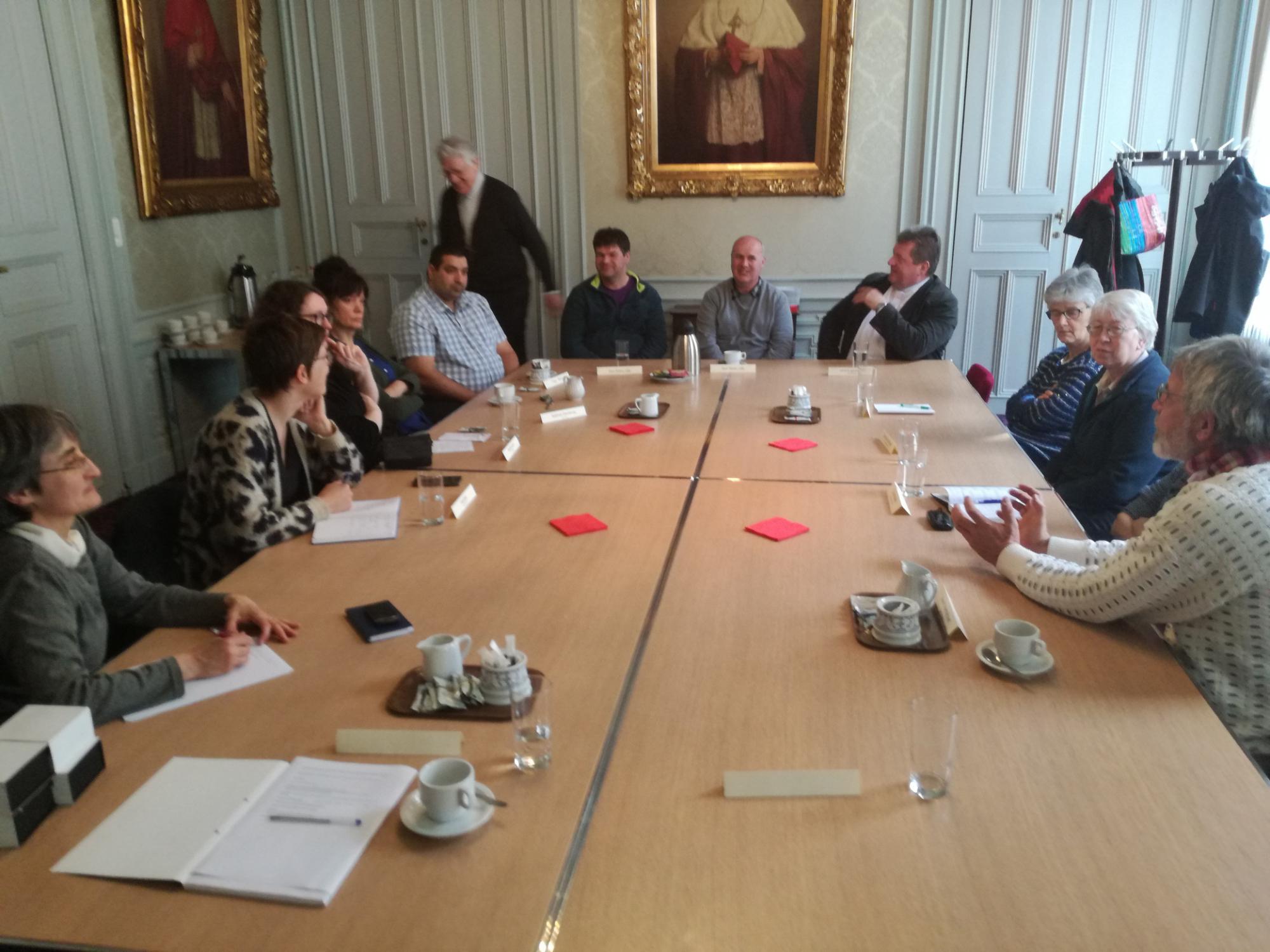Informele Roma-conferentie in Gentse bisschopshuis 9 april 2018 © Bisdom Gent Informele Roma-conferentie in Gentse bisschopshuis 9 april 2018 © Bisdom Gent
