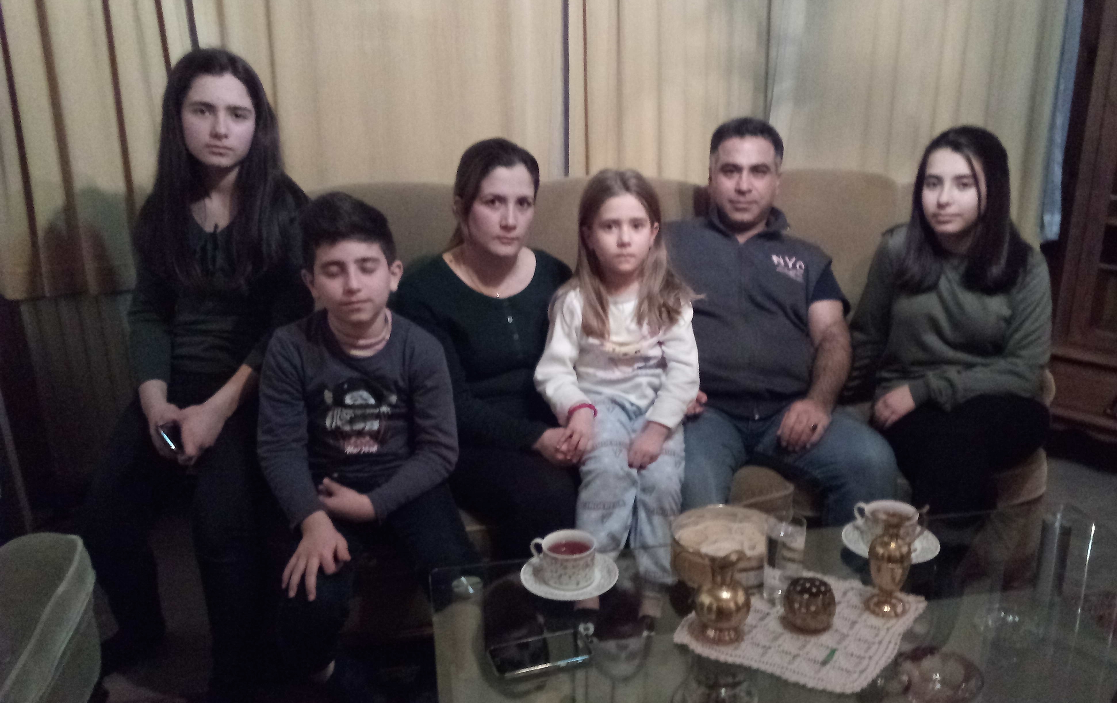 Familie Sheikho uit Syrië in Genk. © Odette Storms Familie Sheikho uit Syrië in Genk. © Odette Storms