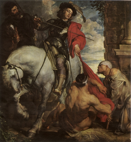 11 November Feest Sint-Maarten © Antoon Van Dijck (1599-1641) - Sint Maarten, Olieverf op paneel - 170 x 160 cm - niet gesigneerd, niet gedateerd - Parochiekerk, Zaventem. 11 November Feest Sint-Maarten © Antoon Van Dijck (1599-1641) - Sint Maarten, Olieverf op paneel - 170 x 160 cm - niet gesigneerd, niet gedateerd - Parochiekerk, Zaventem.