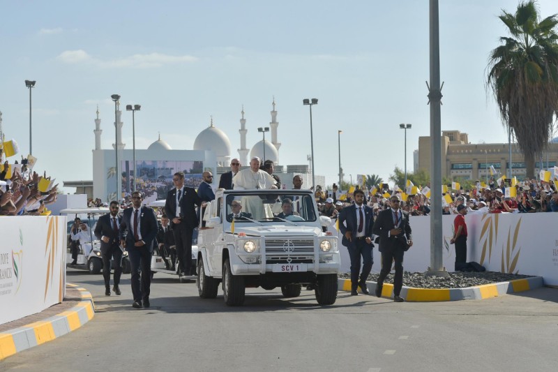 Paus Franciscus in Abu Dhabi © Vatican Media Paus Franciscus in Abu Dhabi © Vatican Media