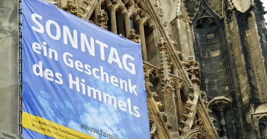 Kerken steunen de verdediging van de zondagsrust © Allianz für den freien Sonntag Kerken steunen de verdediging van de zondagsrust © Allianz für den freien Sonntag
