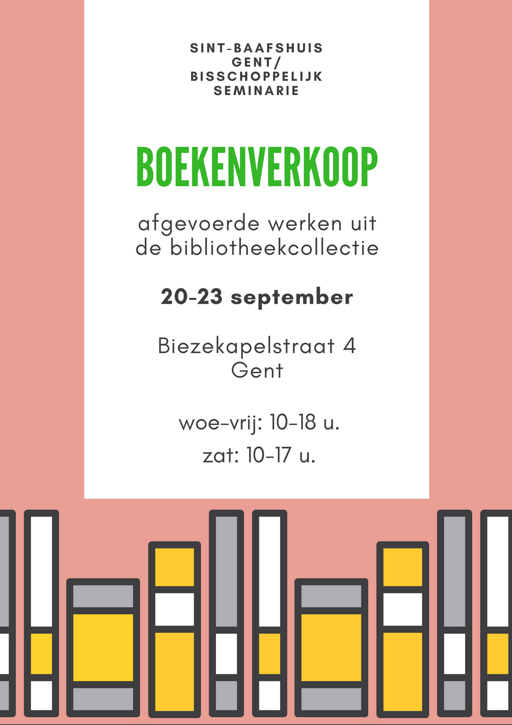 Boekenverkoop © bisdom Gent Boekenverkoop © bisdom Gent