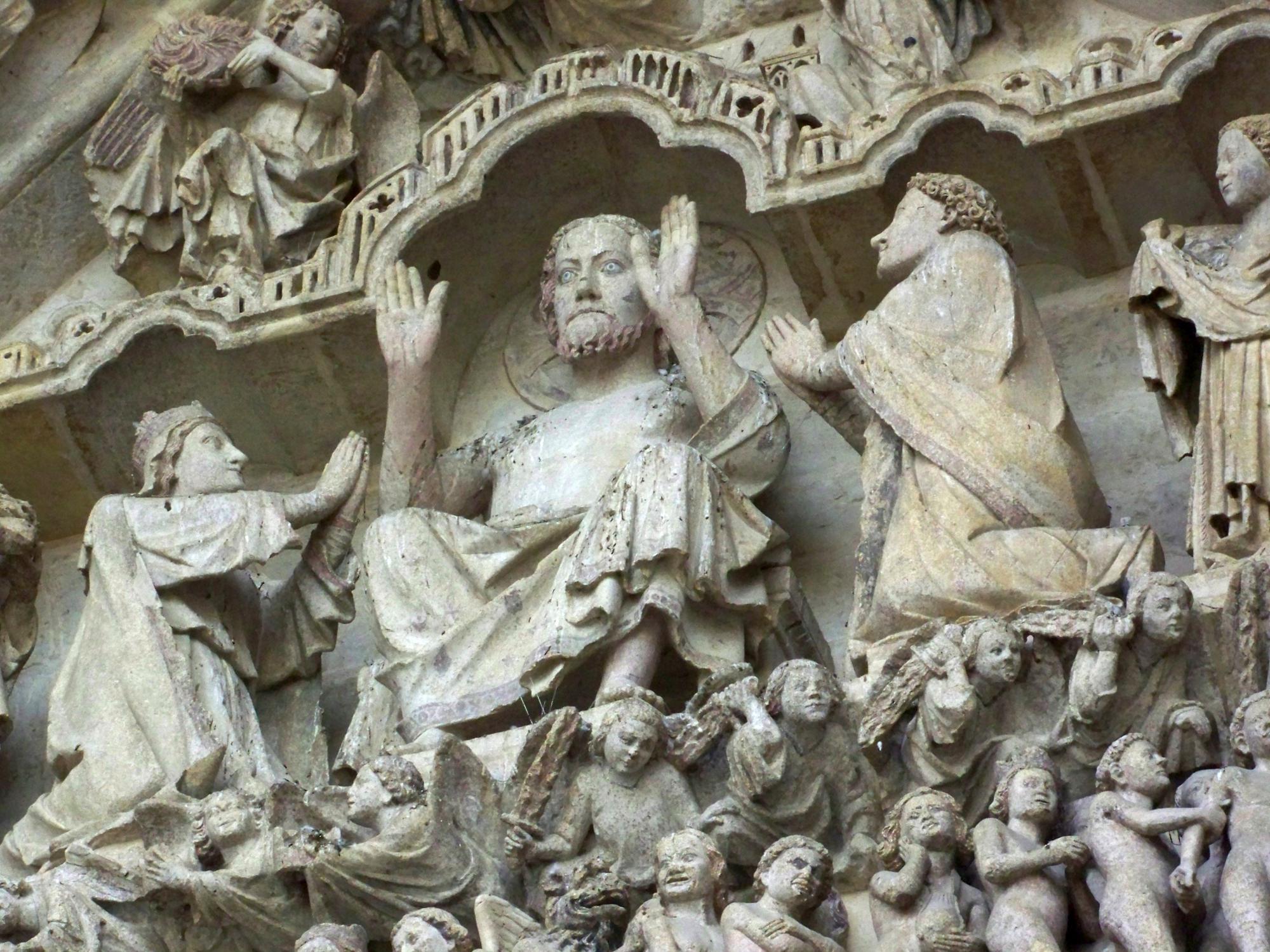‘Christus op de rechterstoel’, kathedraal van Amiens ‘Christus op de rechterstoel’, kathedraal van Amiens