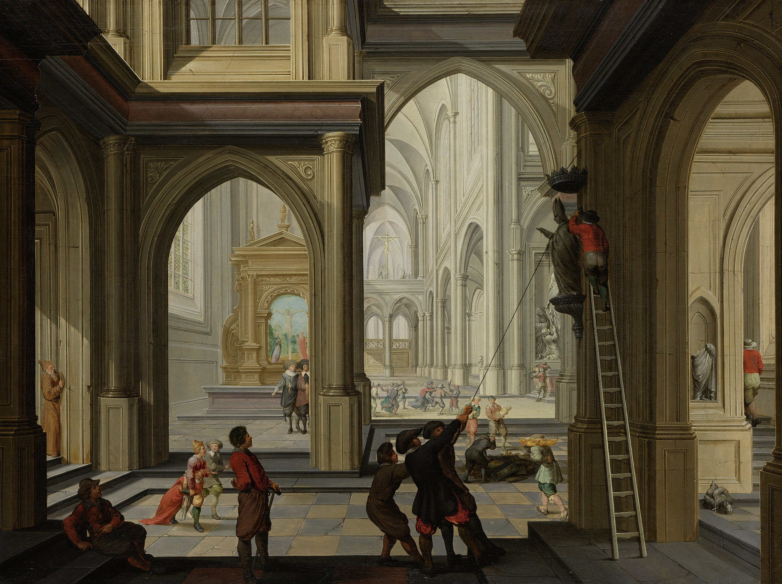 Dirck Van Delen, Beeldenstorm, 1630. © RR Dirck Van Delen, Beeldenstorm, 1630. © RR