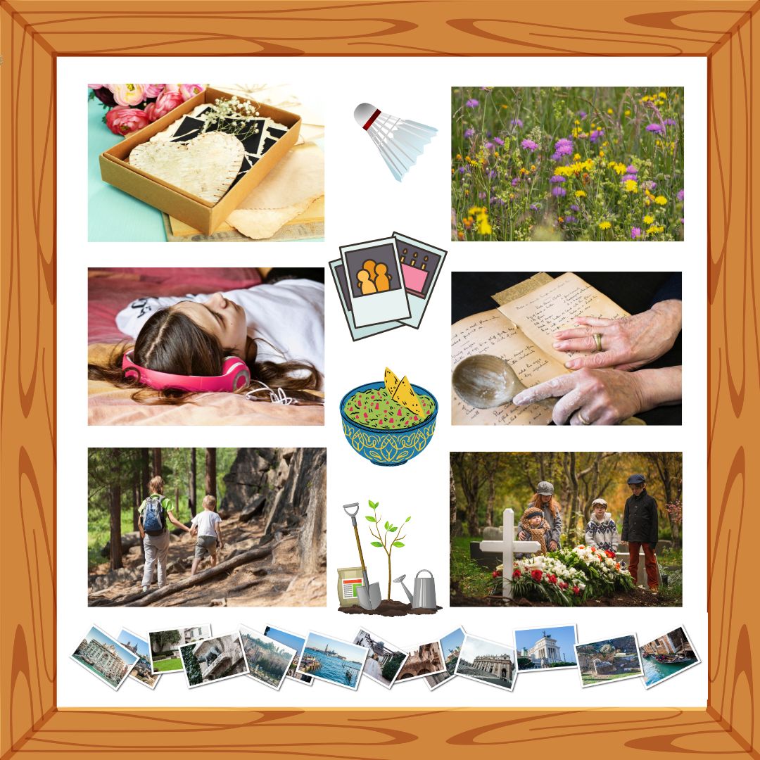Grootouders dankbaar herinneren © IDGP, met foto's van Canva