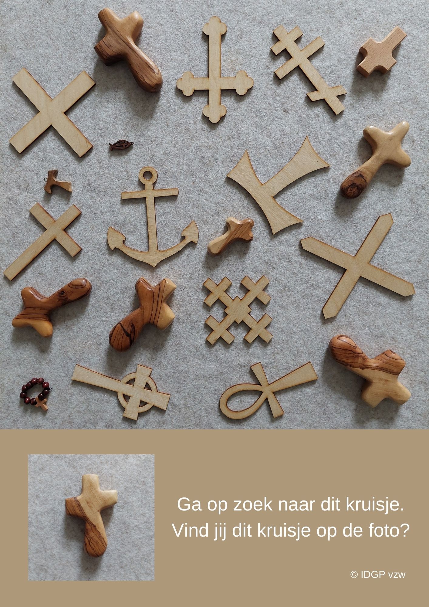 Zoekplaat 'kruisen' © IDGP vzw Zoekplaat 'kruisen' © IDGP vzw