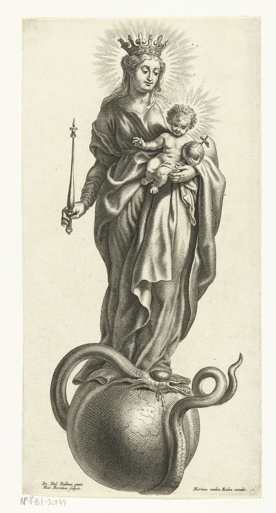 Mattheüs Borrekens, Maria met kind verwijdert de zonde van de wereld. © Rijksmuseum Mattheüs Borrekens, Maria met kind verwijdert de zonde van de wereld. © Rijksmuseum
