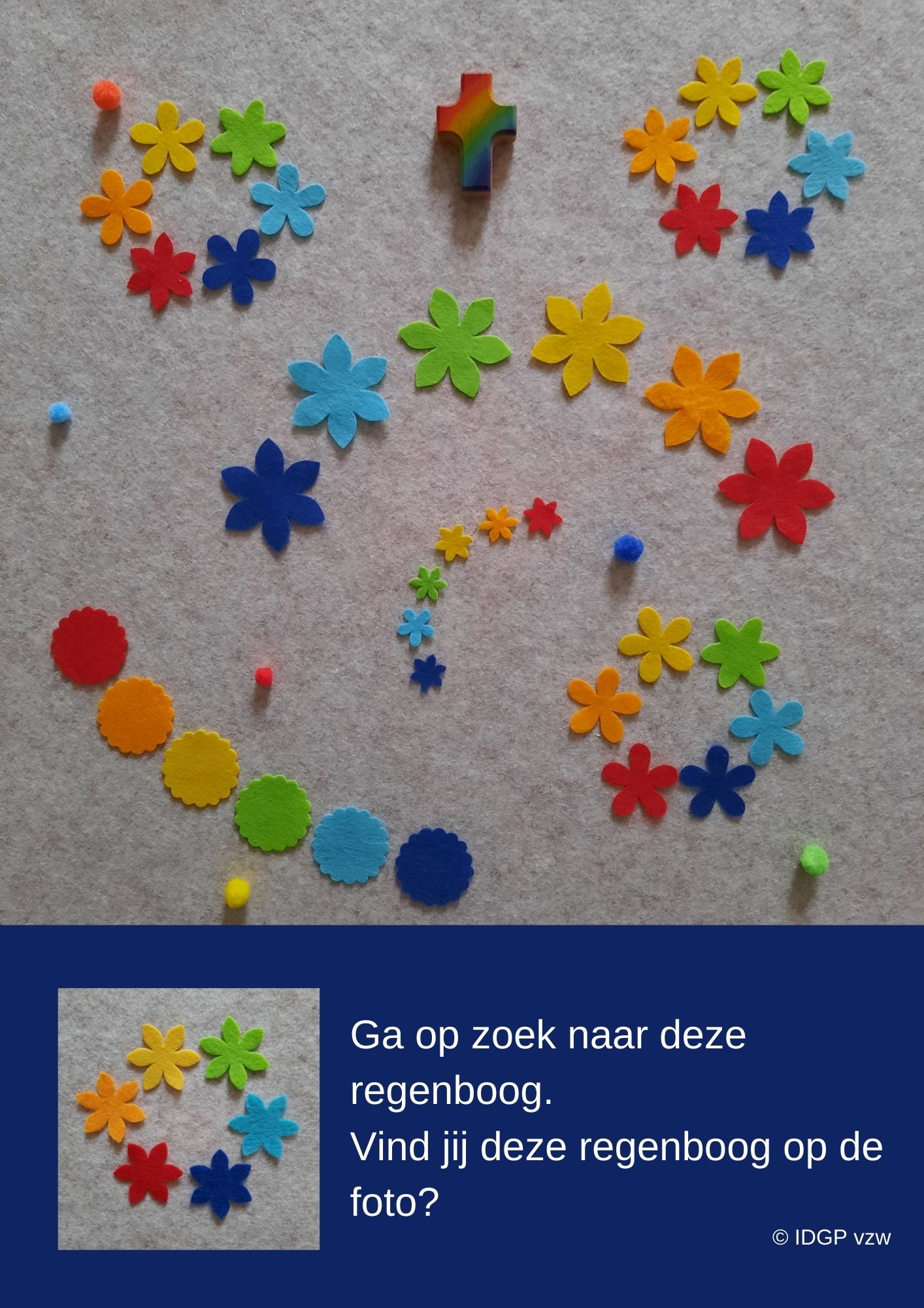 Zoekplaat 'regenbogen' © IDGP vzw Zoekplaat 'regenbogen' © IDGP vzw