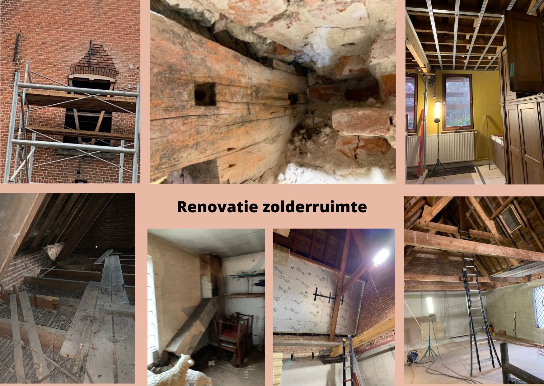 Renovatiewerken aan de zolderruimte in Meersel-Dreef © Kenny Brack
