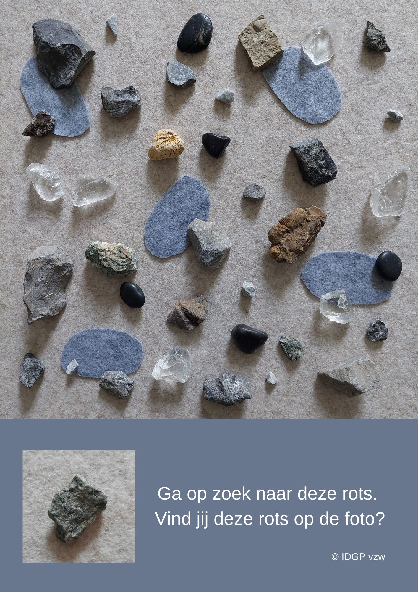 Zoekplaat 'rotsen' © IDGP vzw Zoekplaat 'rotsen' © IDGP vzw