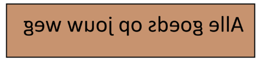 Spiegelschrift © SDR Spiegelschrift © SDR