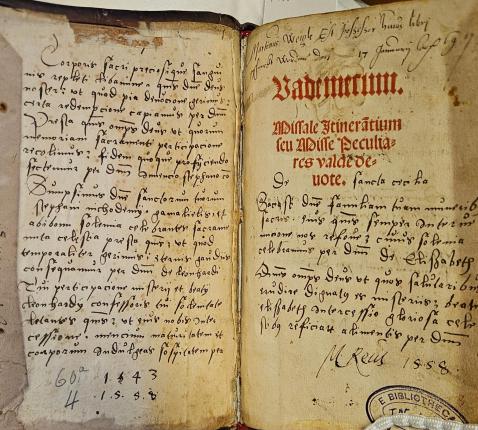 Vademecum. Missale itinerantium seu misse peculiares valde devote 