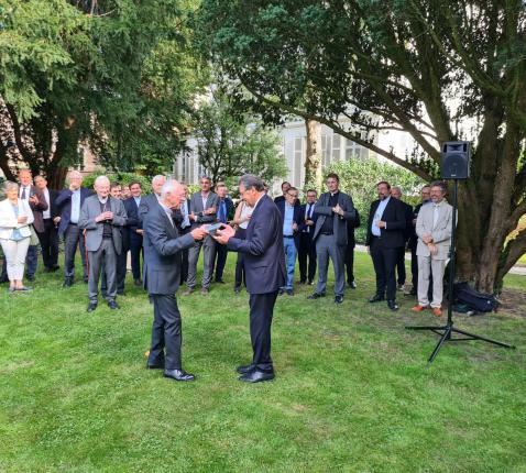 Afscheidsreceptie voor Mgr. Cosijns na twaalf jaar secretaris-generaal van de Belgische bisschoppenconferentie © Dienst Communicatie aartsbisdom Mechelen-Brussel